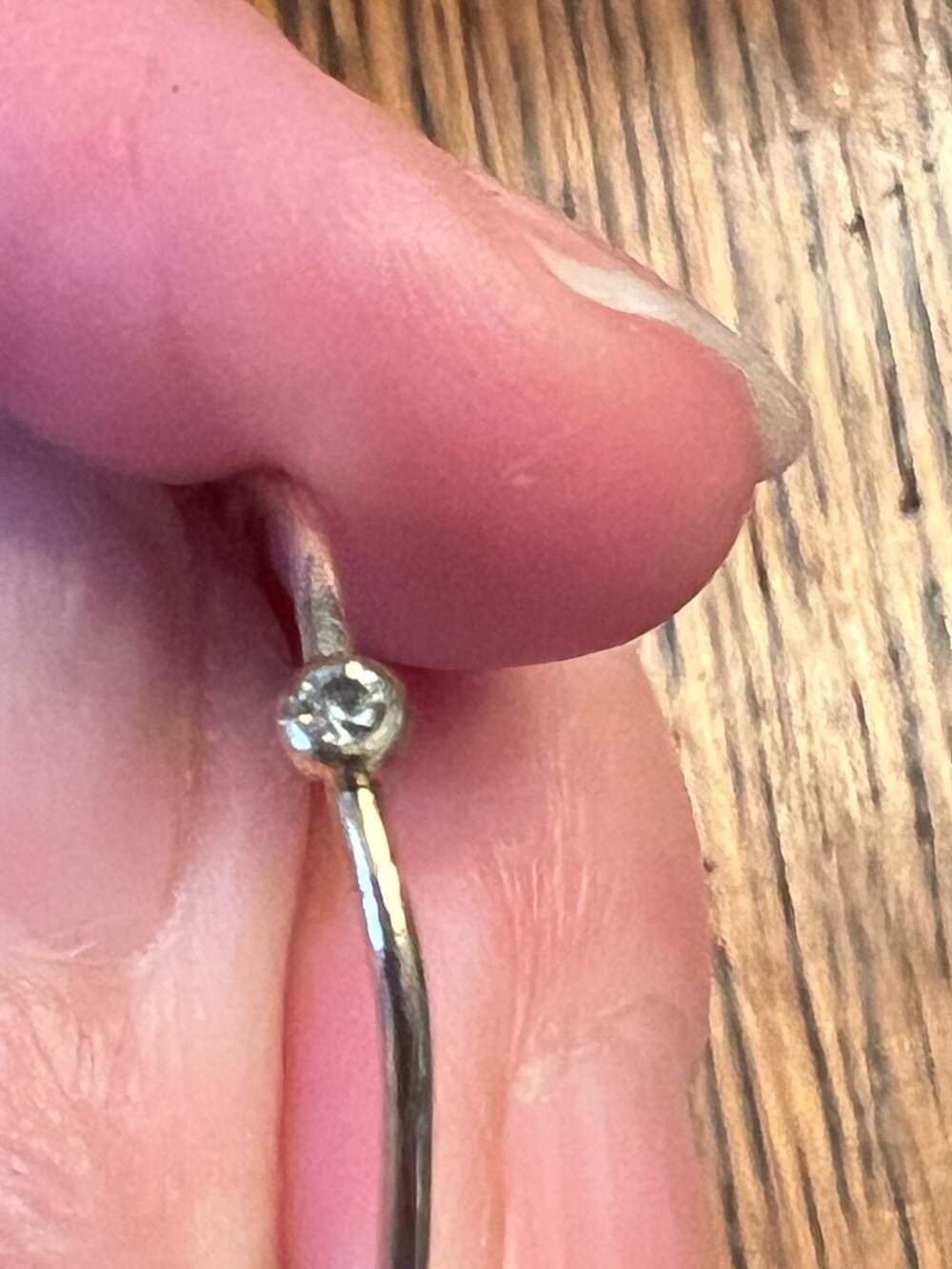 14K Gold Diamond Bezel Set Solitaire Ring